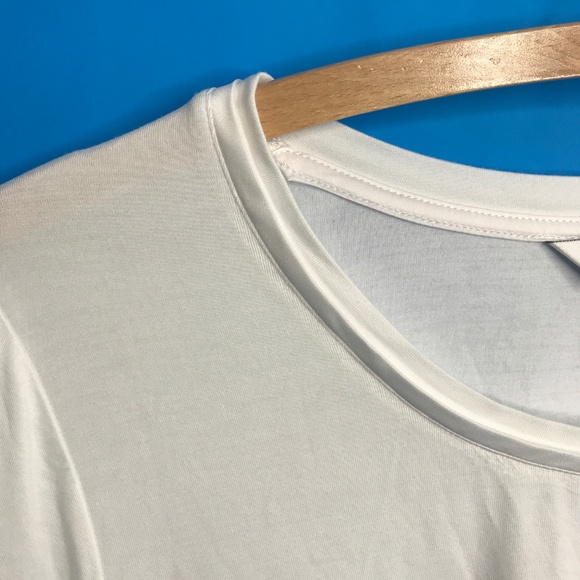 CJ Banks White Jersey Classic Tee Shirt NWT - Picture 4 of 7